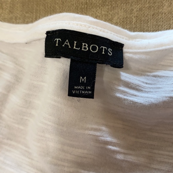 Talbots White Tank Size Medium - Picture 3 of 3